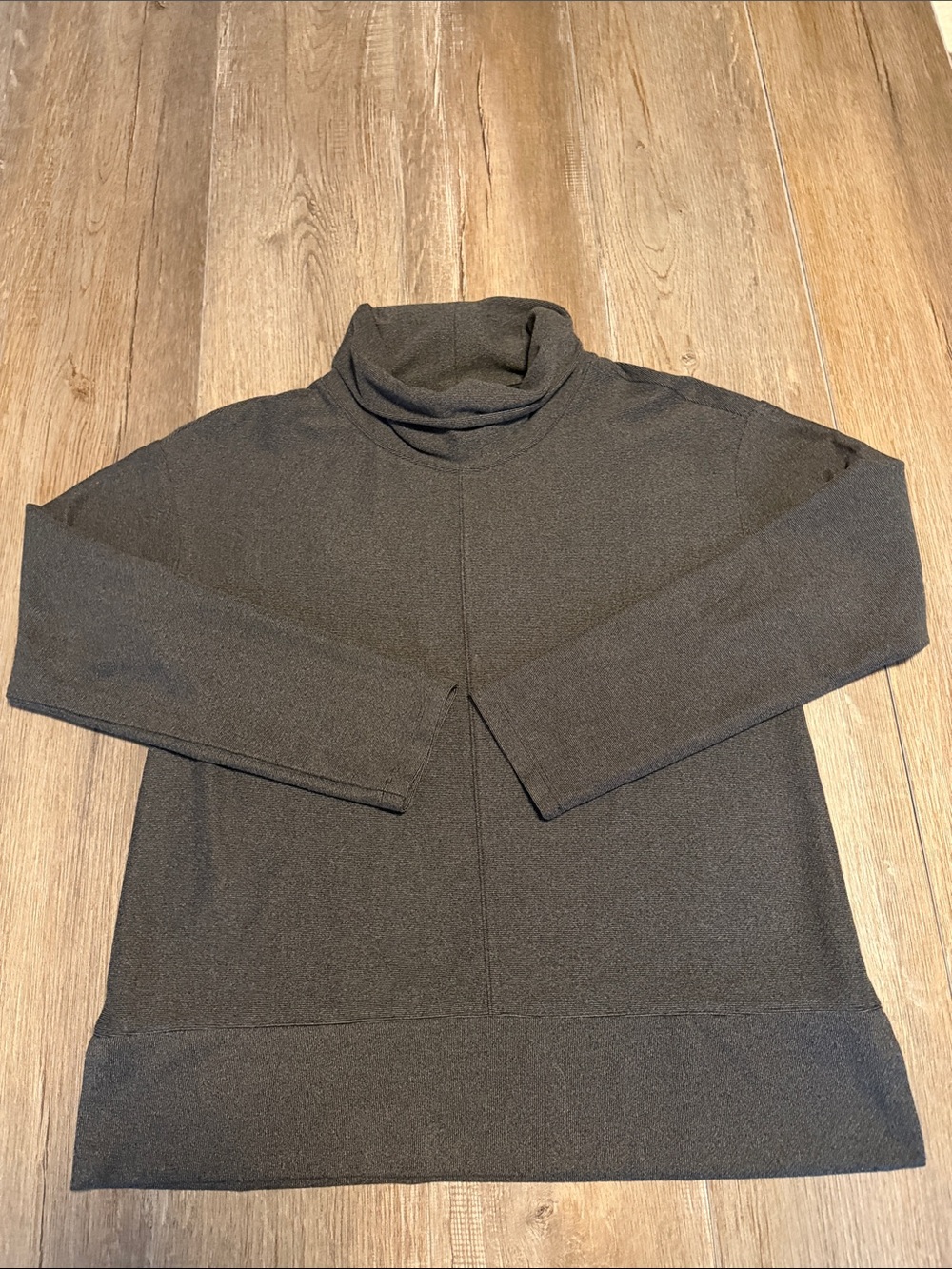 Avalanche Ladies' Cowl Neck Pullover in dark gray.